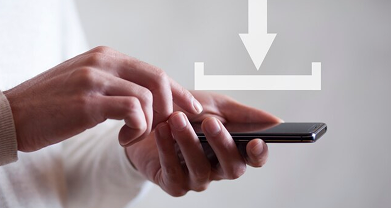 paso 1 descarga la app mano con telefono